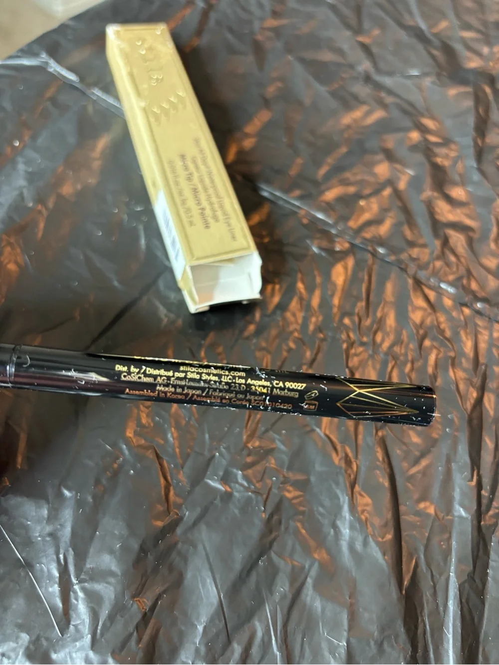 Stila Waterproof Liquid Eye Liner in Intense Black with Micro tip NEW
